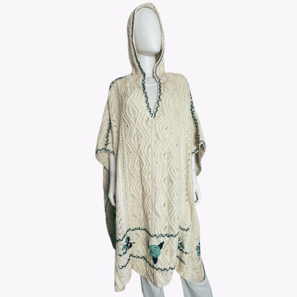$500 NWT Free People x Anna Sui Limited Edition Yves Sweater Classic Knit Poncho - Picture 6 of 12